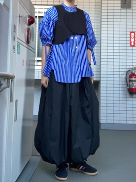 「ENFOLD（エンフォルド）のアイテム（ベスト）」を使った、ゆりぃさん（レディース・168cm）の秋コーディネート