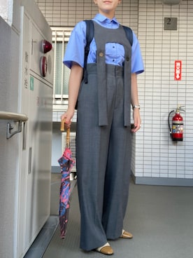 「ENFOLD（エンフォルド）のアイテム（トップス）」を使った、ゆりぃさん（レディース・168cm・30代）の夏コーディネート