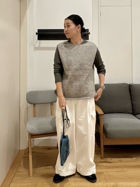 「beej（ビージ）のアイテム」を使った、クボさん（レディース・161cm）の秋コーディネート