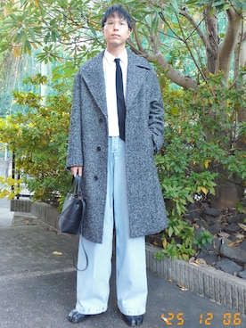 「アイテム（フォーマルスーツ/小物）」を使った、けろちゃんさん（メンズ・180cm・30代）の冬コーディネート