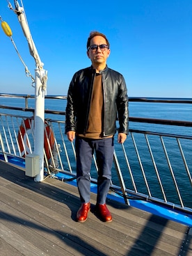 「アイテム（パンツ）」を使った、k-kさん（メンズ・162cm・50代）の春コーディネート