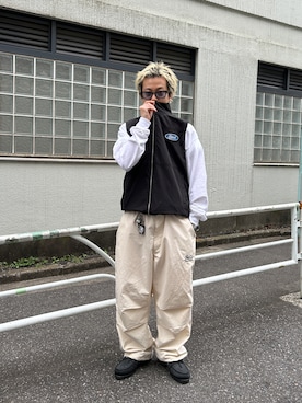 「アイテム（モカシン/デッキシューズ）」を使った、kento さん（メンズ・166cm・20代）の春コーディネート