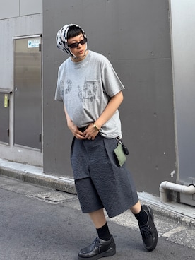 「アイテム（モカシン/デッキシューズ）」を使った、kento さん（メンズ・165cm・20代）の夏コーディネート