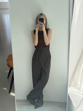 「アイテム（タンクトップ）」を使った、MariNakamuraさん（レディース・158cm・30代）の夏コーディネート