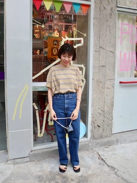 「JOURNAL STANDARD（ジャーナルスタンダード）のアイテム（Tシャツ/カットソー）」を使った、soshieiさん（レディース・158cm）の春コーディネート