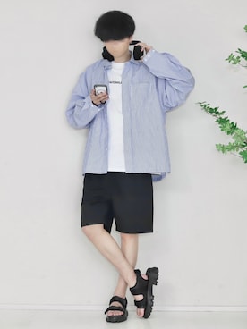 「アイテム（スピーカー）」を使った、Mr.SZKさん（メンズ・177cm）の春コーディネート