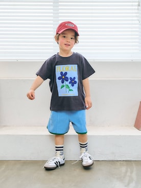 「アイテム（Tシャツ/カットソー）」を使った、F.O.OnlineStoreさん（キッズ・100cm）の春コーディネート