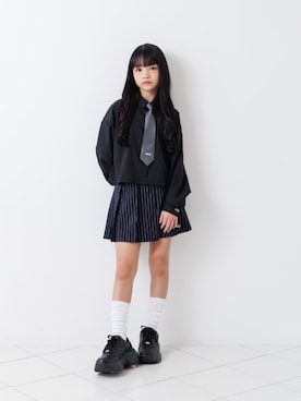 「アイテム（ソックス/靴下）」を使った、F.O.OnlineStoreさん（キッズ・141cm）の冬コーディネート