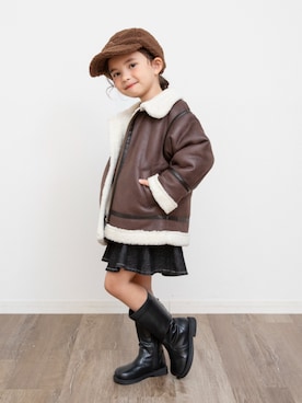 「BREEZE（ブリーズ）のアイテム（ジャケット/アウター）」を使った、F.O.OnlineStoreさん（キッズ・110cm）の秋コーディネート