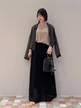 「アイテム（キーホルダー）」を使った、byrrinnaさん（レディース・155cm）の春コーディネート