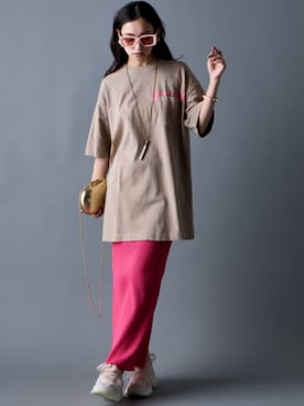 「アイテム（その他トップス、ベージュ系）」を使った、ZOZO_SMILELAND_STAFFさん（レディース・163cm）の春コーディネート