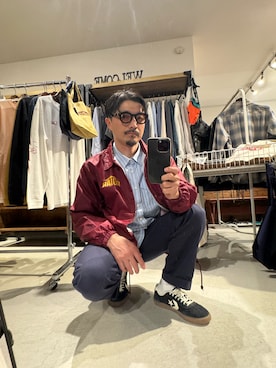 「アイテム（ナイロンジャケット）」を使った、Yusukeさん（メンズ・170cm）の春コーディネート
