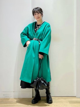 「アイテム（マスカラ、その他）」を使った、ハラミさん（レディース・167cm）の秋コーディネート