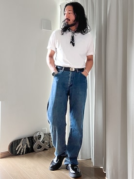 「アイテム（バンダナ/スカーフ）」を使った、fatguy321 さん（メンズ・177cm）の夏コーディネート