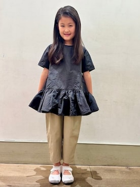 「こども ビームス（コドモビームス）のアイテム（トップス）」を使った、こども ビームスさん（キッズ・125cm）の春コーディネート