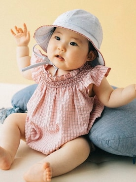 「こども ビームス（コドモビームス）のアイテム（ママ＆ベビー）」を使った、こども ビームスさん（キッズ・60cm）の夏コーディネート