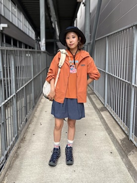 「Columbia（コロンビア）のアイテム（ジャケット/アウター）」を使った、コロンビア公式さん（レディース・162cm）の夏コーディネート