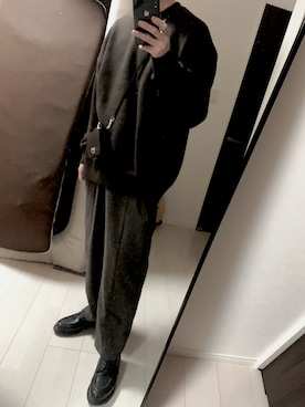 「ITTI（イッチ）のアイテム（財布）」を使った、よしさん（メンズ・173cm）の冬コーディネート