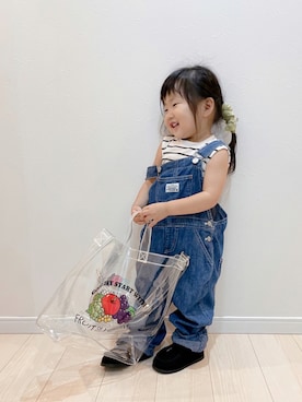 「アイテム（ヘアアクセサリー）」を使った、®️ikunan☺︎さん（キッズ・90cm）の秋コーディネート