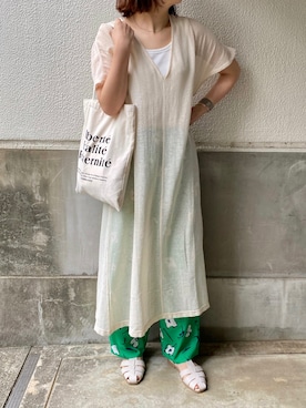 「CANAL JEAN（キャナルジーン）のアイテム（ブレスレット）」を使った、ななおさん（レディース・162cm）の春コーディネート