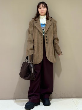 ゆみこさん（レディース・152cm）の冬コーディネート