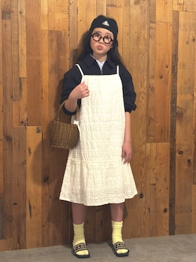 「アイテム（ソックス/靴下）」を使った、かーちんさん（キッズ・144cm）の春コーディネート