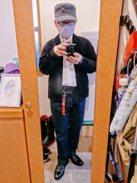 「アイテム（ブルゾン）」を使った、宣さん（メンズ・168cm・50代）の春コーディネート