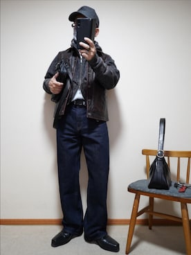 「アイテム（ブーツ）」を使った、宣さん（メンズ・168cm・50代）の春コーディネート