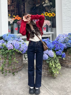 「アイテム（キャミソール）」を使った、miyu Ӧさん（レディース・148cm）の春コーディネート