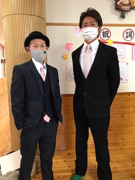 「アイテム（帽子）」を使った、yassuuさん（メンズ・160cm）の春コーディネート