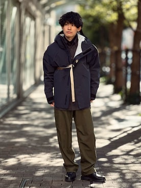 「アイテム（美容液/オイル/クリーム）」を使った、ゆっきーさん（メンズ・165cm）の冬コーディネート