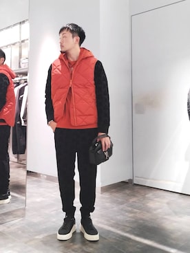 「アイテム（ショルダーバッグ）」を使った、Yoshiさん（メンズ・181cm・30代）の秋コーディネート