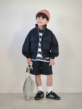 「アイテム（ハンドバッグ）」を使った、ORITSUさん（キッズ・110cm）の春コーディネート