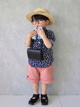 「アイテム（ポスター/アート）」を使った、ORITSUさん（キッズ・90cm）の夏コーディネート