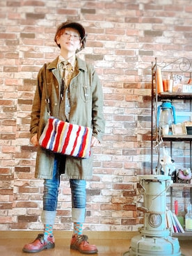 「アイテム（シャツ/ブラウス）」を使った、ずんちゃ🌞さん（レディース・163cm・50代）の冬コーディネート