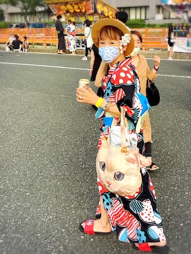 「アイテム（水着/着物・浴衣）」を使った、ずんちゃ🌞さん（レディース・163cm）の夏コーディネート