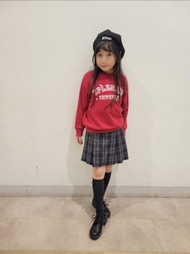 「ブランシェス(BRANSHES)」｜rikyuramさん（キッズ・124cm）の冬コーディネート