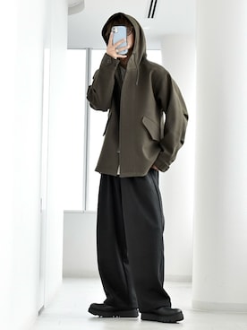 「アイテム（ジャケット/アウター）」を使った、y_Oさん（メンズ・168cm）の冬コーディネート