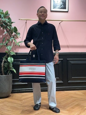 「アイテム（ファッション雑貨）」を使った、torigoeさん（メンズ・164cm・50代）の春コーディネート