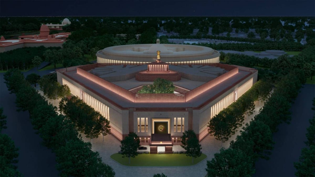 New Parliament building top view 