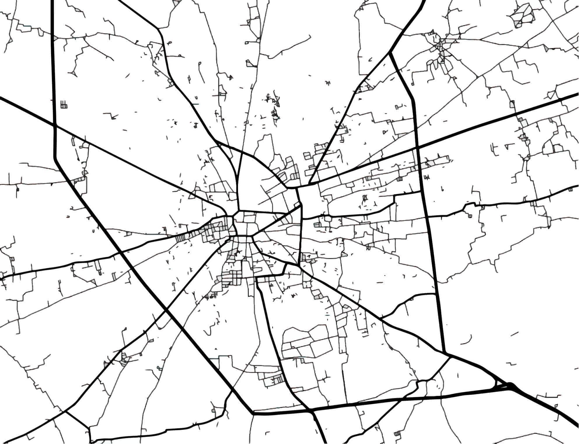 Sikar Master Plan Vector Map