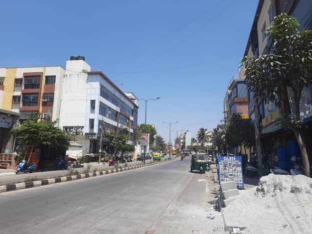 streetlights in locality in Anandapura