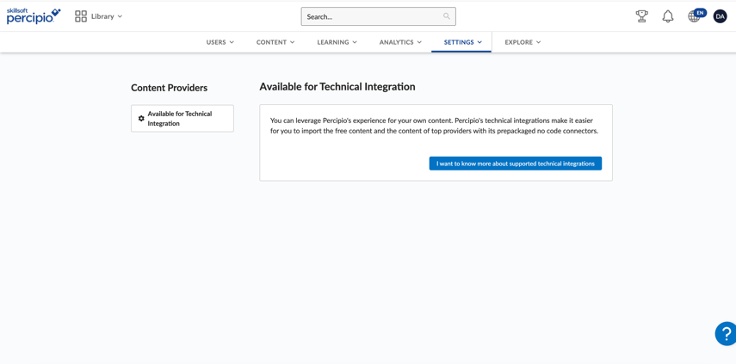 Skillsoft add integration