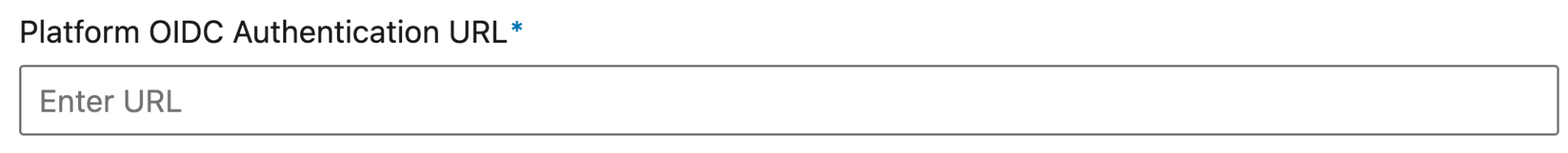 Platform OIDC Authentication URL