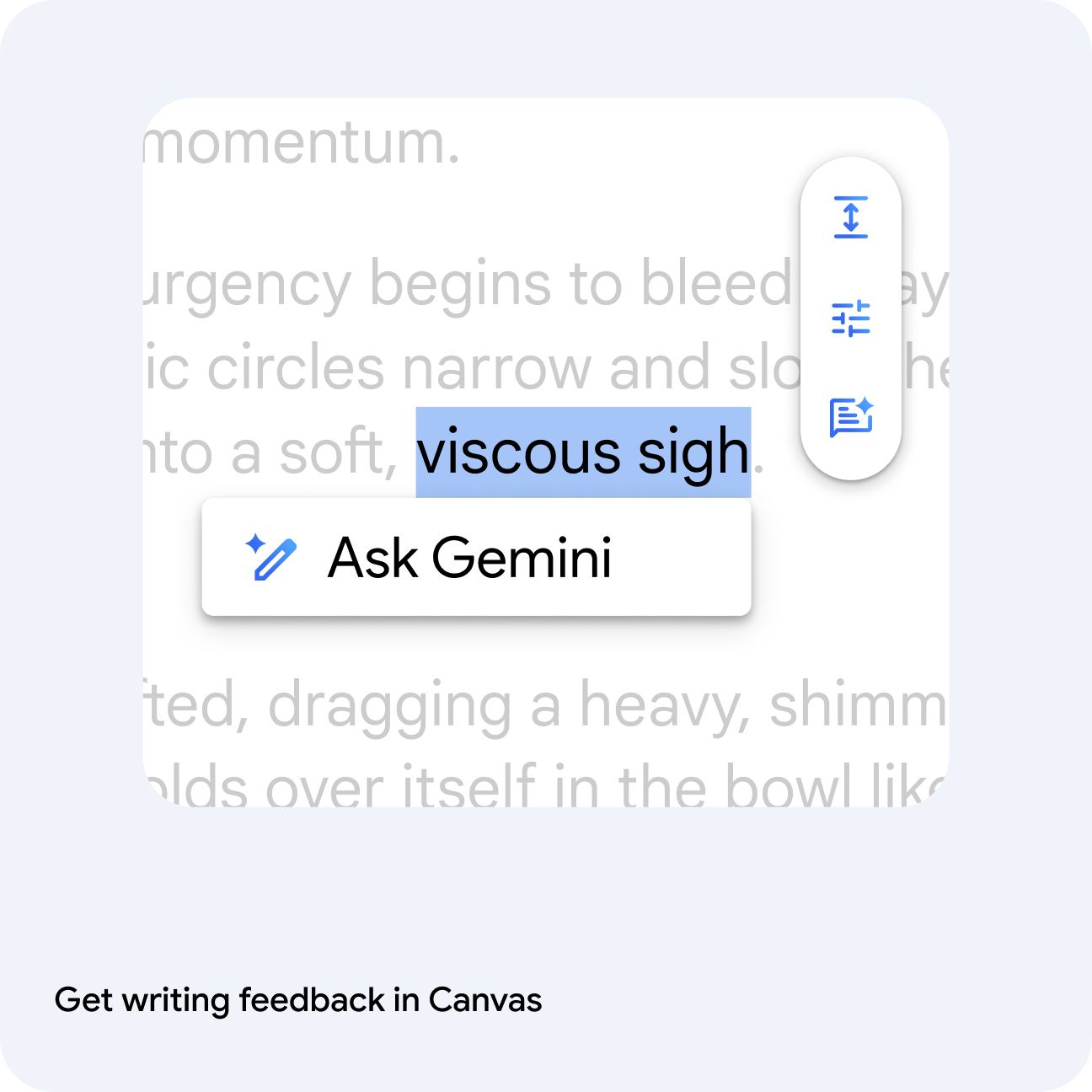 Get writing feedback in Canvas