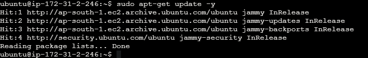 apt update