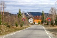 Parti fra Høversjøvegen med Hurdal skisenter i bakgrunnen. Foto: Leif-Harald Ruud (2022)