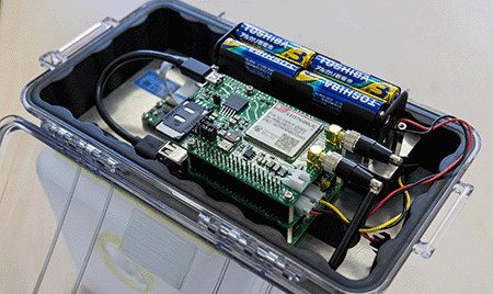 害虫捕獲トラップ用モニタリング装置