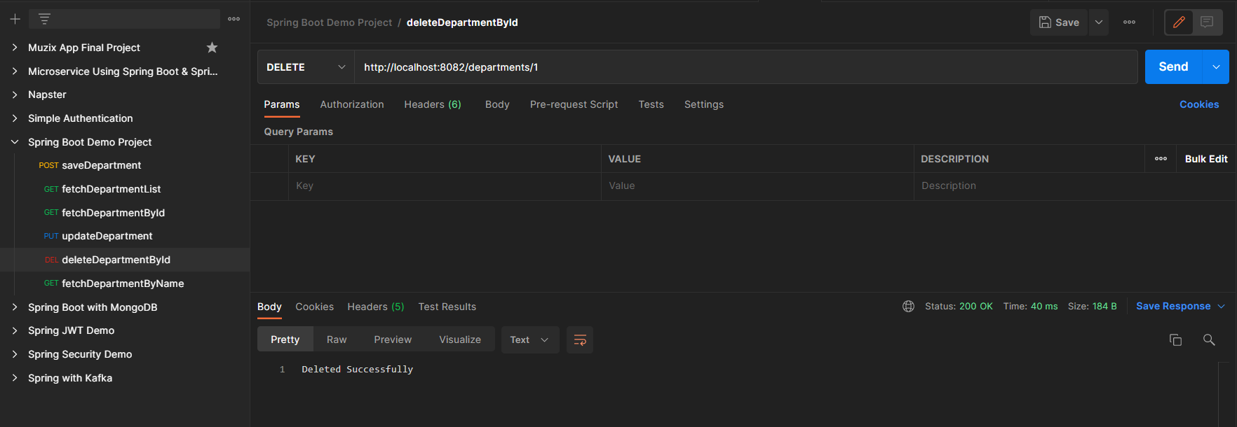 Endpoint 4 for DELETE