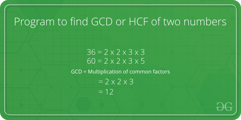 gcd or hcf in c